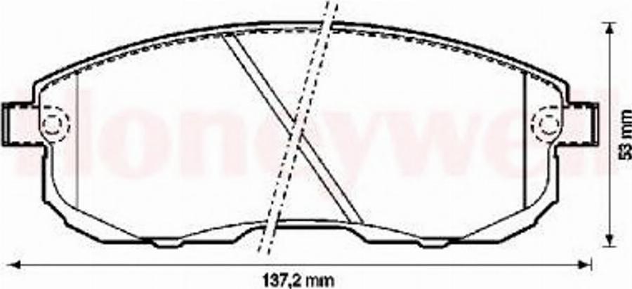 BENDIX 572346B - Bremžu uzliku kompl., Disku bremzes www.autospares.lv