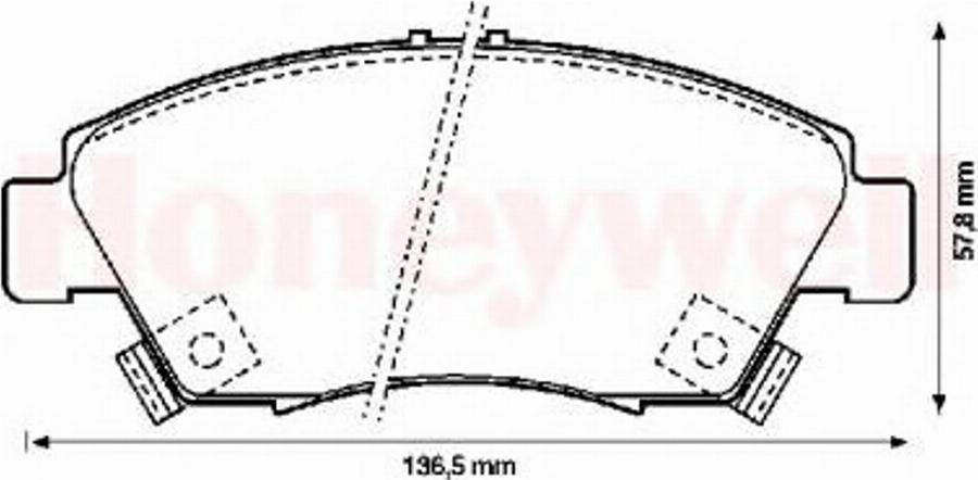 BENDIX 572340B - Bremžu uzliku kompl., Disku bremzes www.autospares.lv