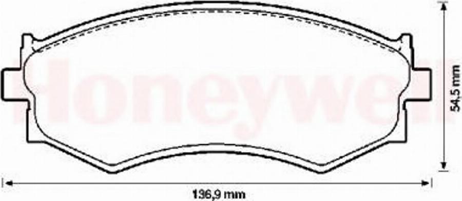 BENDIX 572343B - Brake Pad Set, disc brake www.autospares.lv