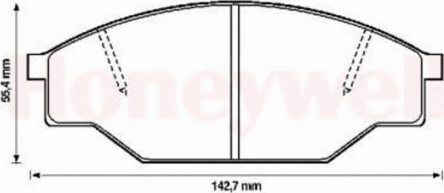 BENDIX 572363B - Bremžu uzliku kompl., Disku bremzes autospares.lv