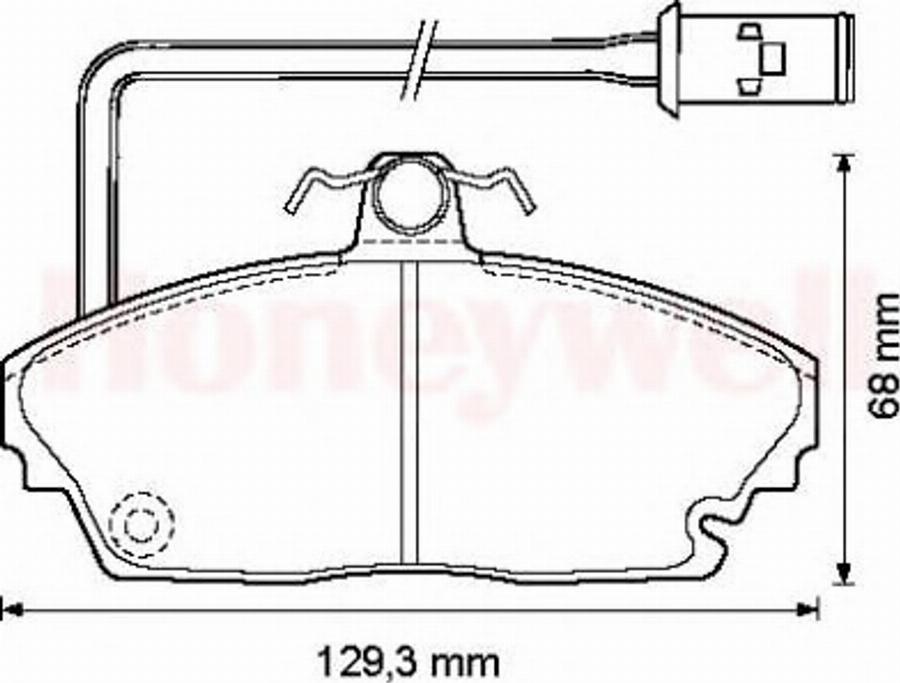 BENDIX 572311B - Brake Pad Set, disc brake www.autospares.lv