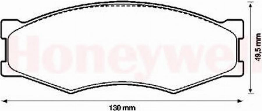 BENDIX 572312B - Brake Pad Set, disc brake www.autospares.lv