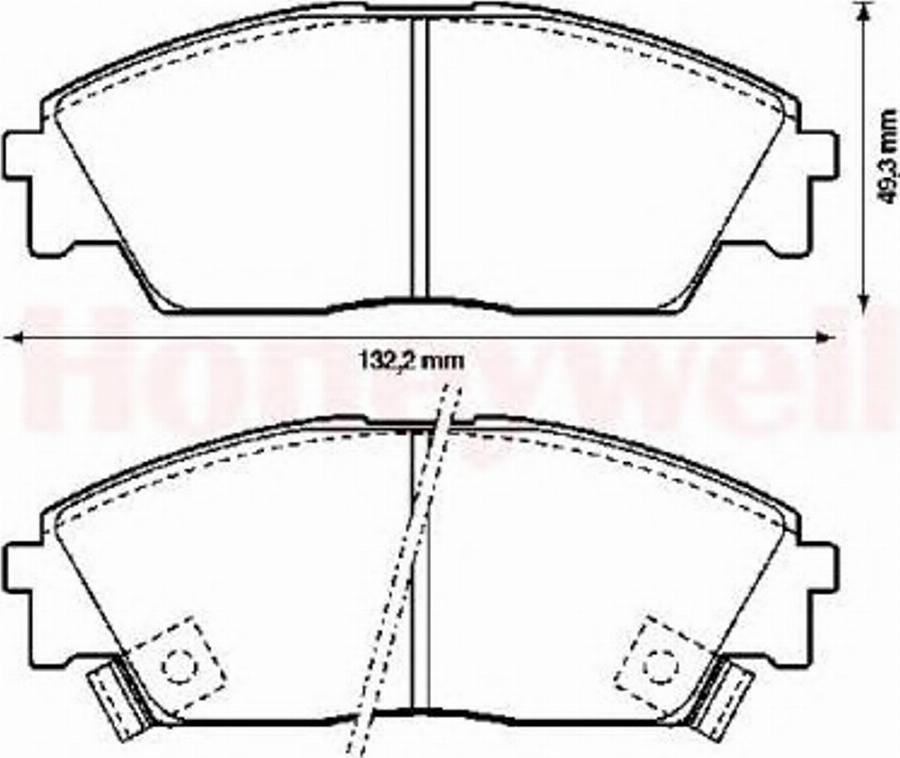 BENDIX 572330B - Brake Pad Set, disc brake www.autospares.lv