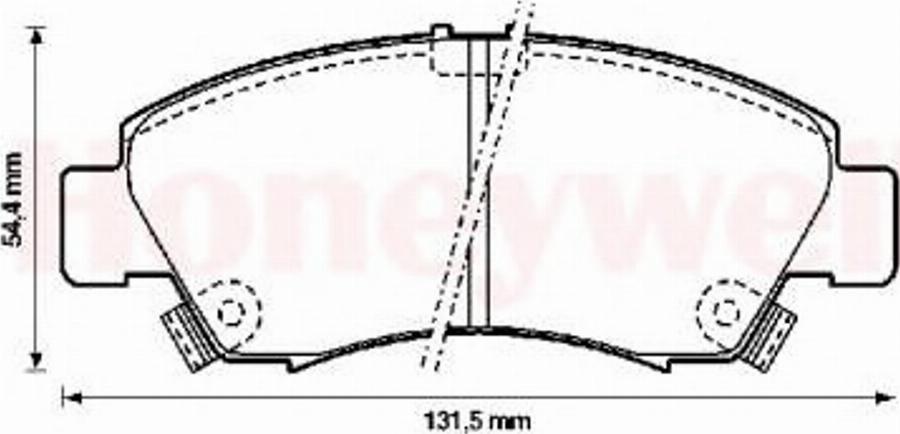 BENDIX 572324B - Brake Pad Set, disc brake www.autospares.lv