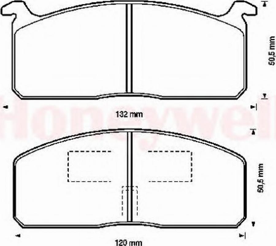 BENDIX 572326B - Bremžu uzliku kompl., Disku bremzes www.autospares.lv