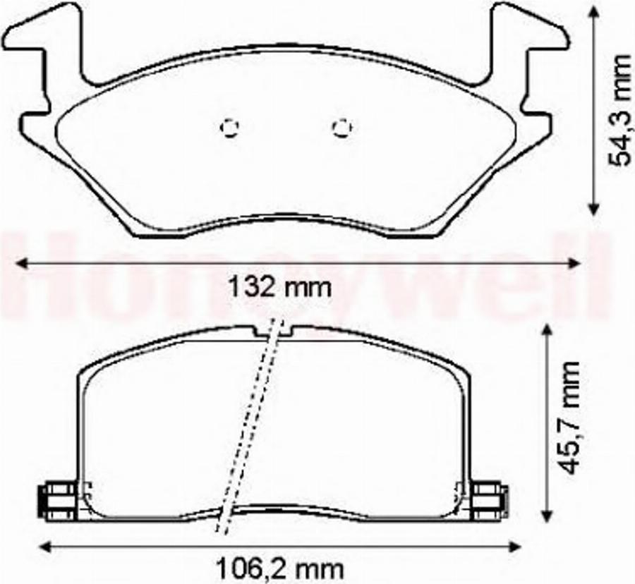 BENDIX 572327B - Тормозные колодки, дисковые, комплект www.autospares.lv