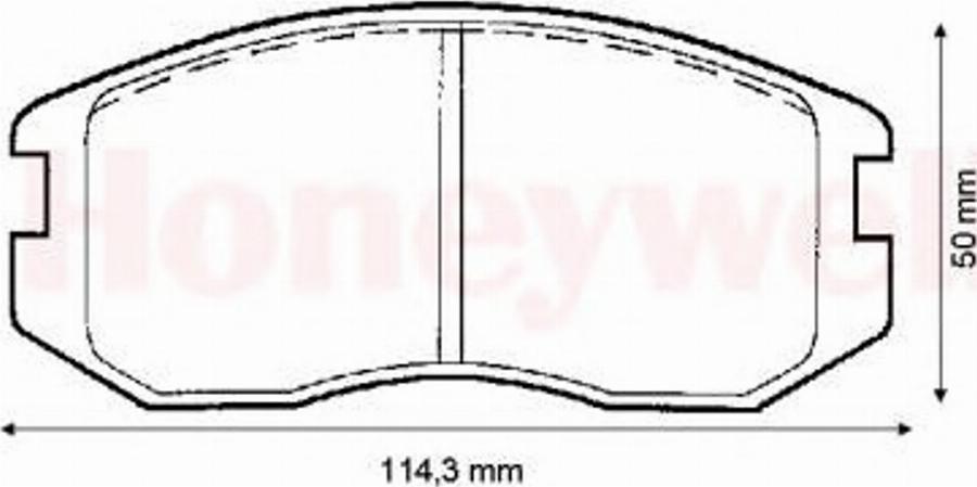 BENDIX 572375B - Brake Pad Set, disc brake www.autospares.lv