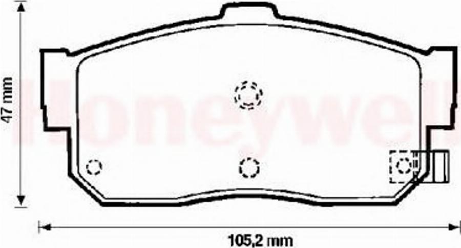 BENDIX 572376B - Bremžu uzliku kompl., Disku bremzes autospares.lv