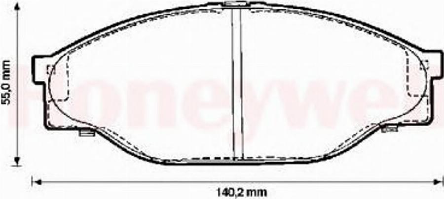 BENDIX 572378 B - Brake Pad Set, disc brake www.autospares.lv