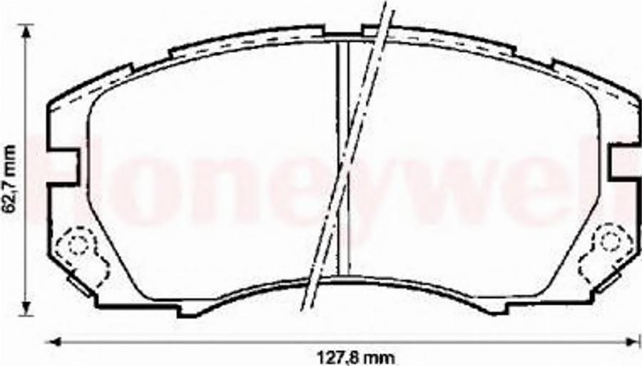 BENDIX 572377B - Bremžu uzliku kompl., Disku bremzes www.autospares.lv