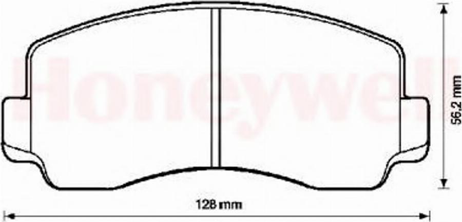 BENDIX 572299B - Тормозные колодки, дисковые, комплект www.autospares.lv