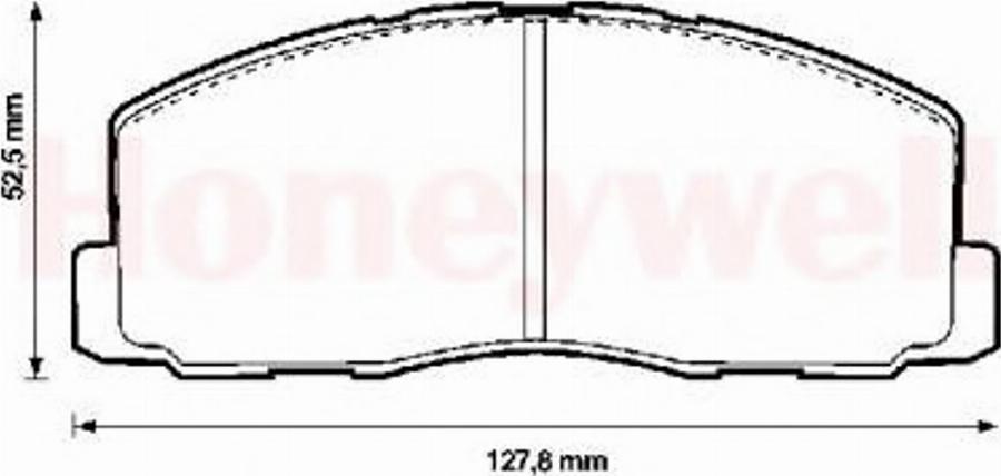 BENDIX 572295B - Тормозные колодки, дисковые, комплект www.autospares.lv