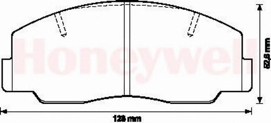 BENDIX 572297B - Brake Pad Set, disc brake www.autospares.lv