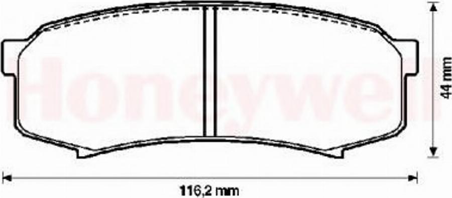 BENDIX 572245B - Brake Pad Set, disc brake www.autospares.lv