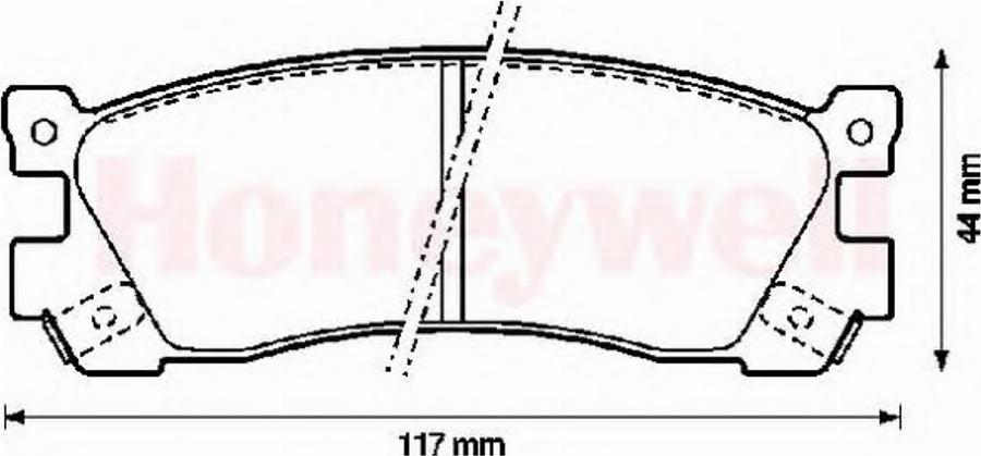 BENDIX 572248B - Bremžu uzliku kompl., Disku bremzes autospares.lv