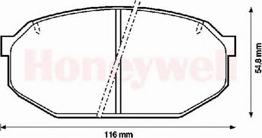 BENDIX 572243B - Тормозные колодки, дисковые, комплект www.autospares.lv