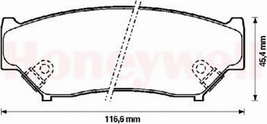 BENDIX 572247B - Тормозные колодки, дисковые, комплект www.autospares.lv