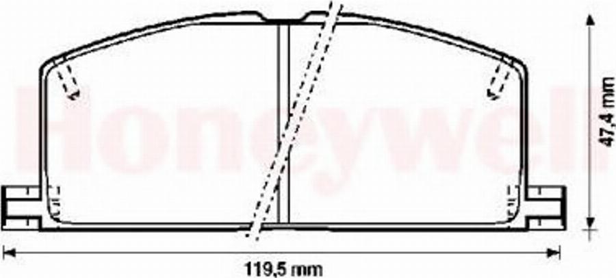 BENDIX 572255B - Bremžu uzliku kompl., Disku bremzes autospares.lv