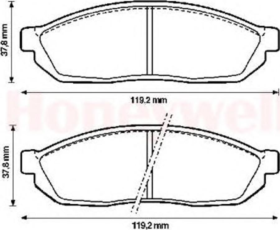 BENDIX 572250B - Bremžu uzliku kompl., Disku bremzes autospares.lv