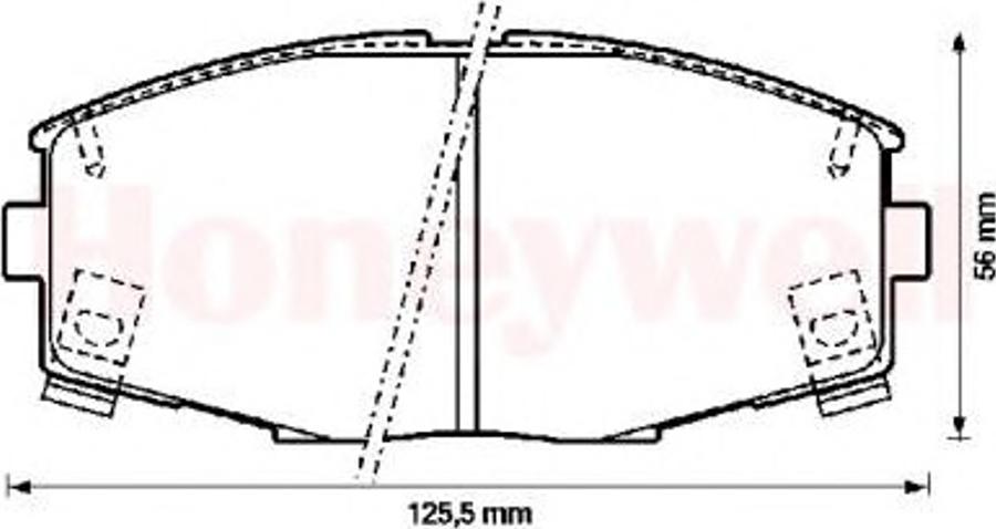 BENDIX 572266B - Bremžu uzliku kompl., Disku bremzes autospares.lv