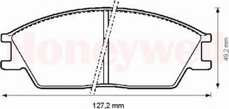 BENDIX 572268B - Brake Pad Set, disc brake www.autospares.lv