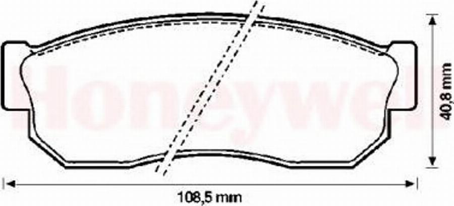 BENDIX 572206B - Brake Pad Set, disc brake www.autospares.lv