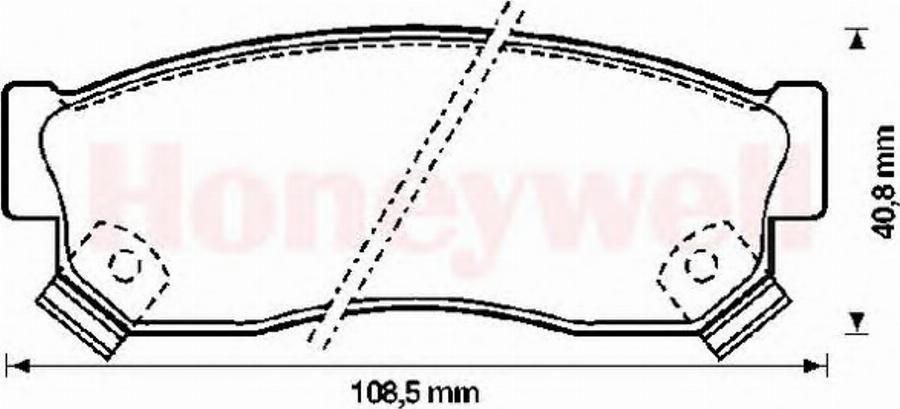 BENDIX 572207B - Bremžu uzliku kompl., Disku bremzes autospares.lv