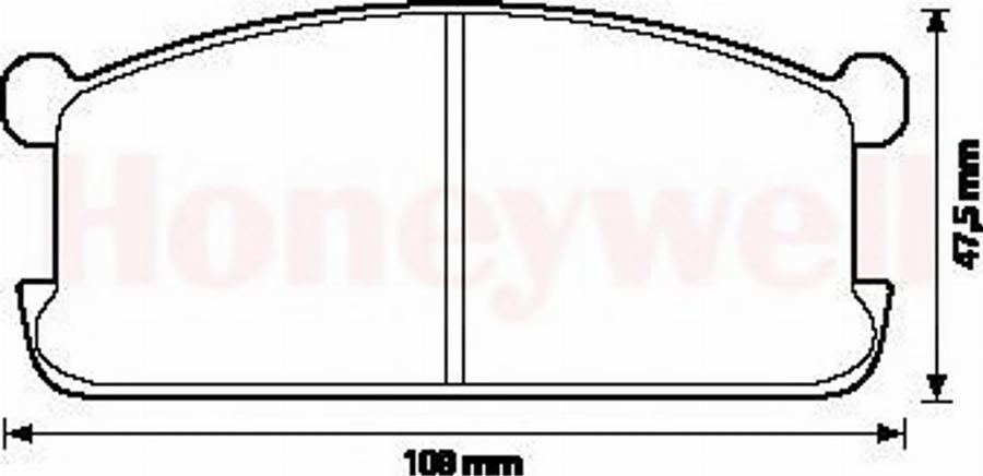 BENDIX 572216B - Brake Pad Set, disc brake www.autospares.lv