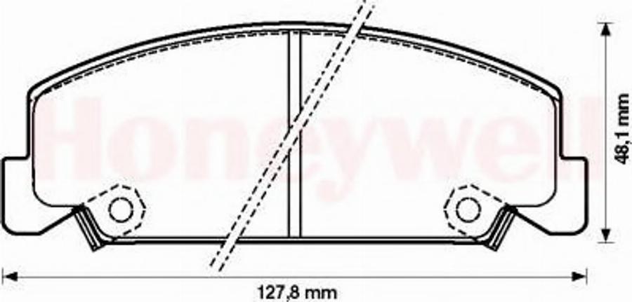 BENDIX 572284B - Тормозные колодки, дисковые, комплект www.autospares.lv