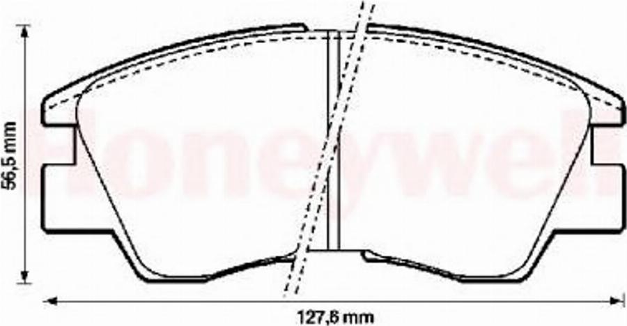 BENDIX 572280B - Тормозные колодки, дисковые, комплект www.autospares.lv