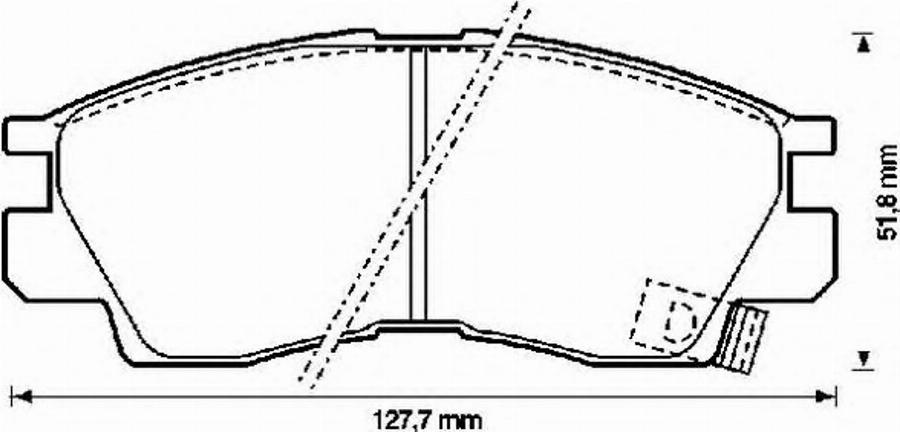 BENDIX 572282B - Bremžu uzliku kompl., Disku bremzes www.autospares.lv