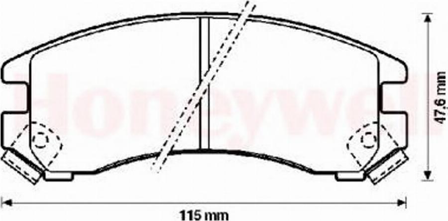 BENDIX 572236B - Bremžu uzliku kompl., Disku bremzes www.autospares.lv