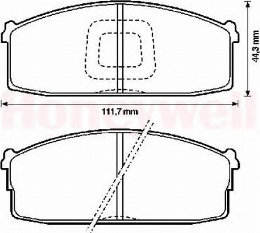 BENDIX 572232B - Bremžu uzliku kompl., Disku bremzes www.autospares.lv