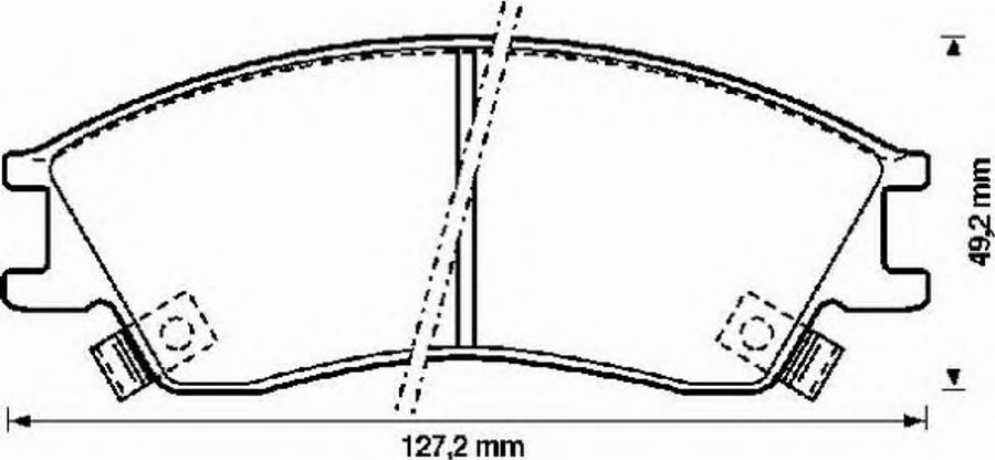 BENDIX 572270B - Bremžu uzliku kompl., Disku bremzes www.autospares.lv