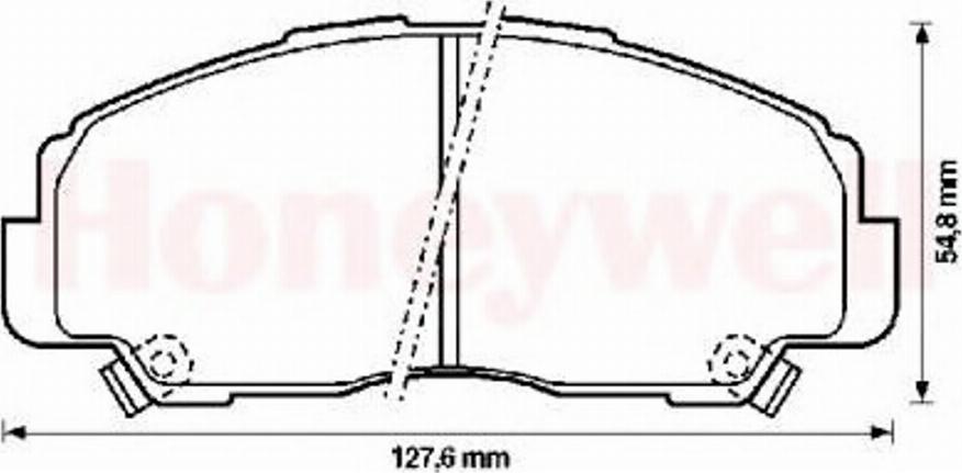 BENDIX 572278B - Brake Pad Set, disc brake www.autospares.lv