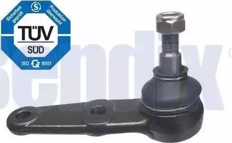 BENDIX 041407B - Шаровая опора, несущий / направляющий шарнир www.autospares.lv