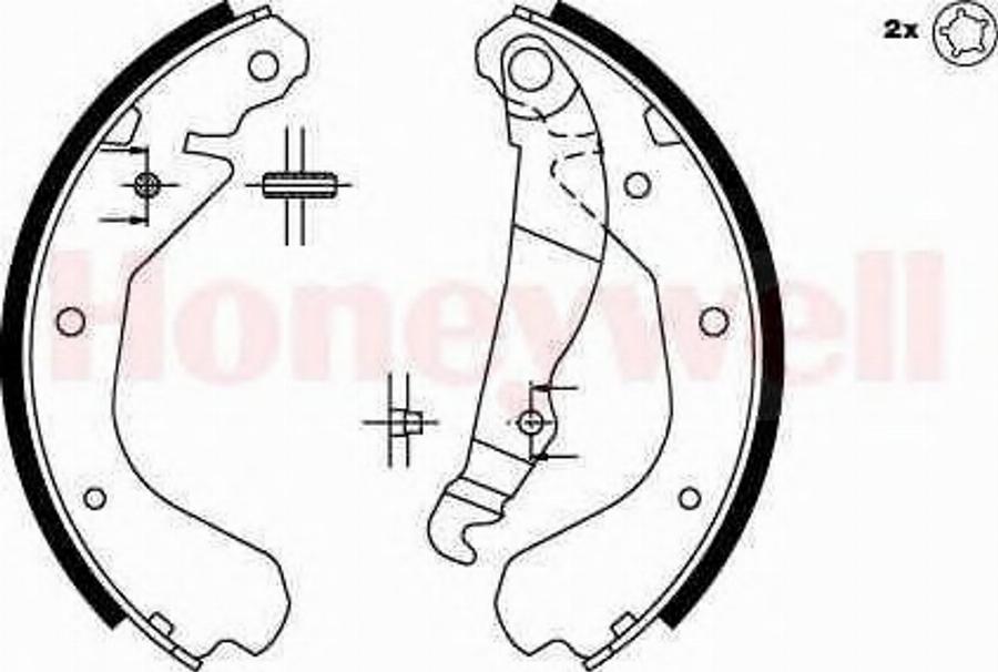 BENDIX 361417 B - Bremžu loku komplekts autospares.lv