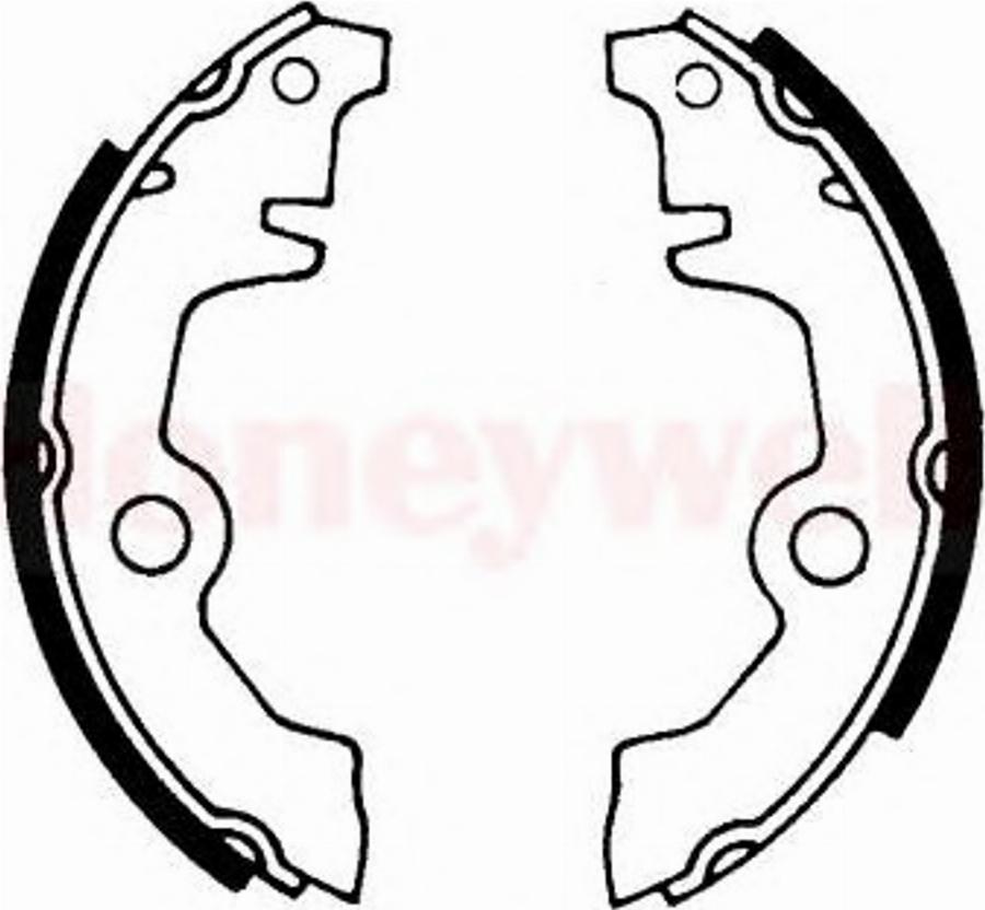 BENDIX 361075B - Brake Shoe Set www.autospares.lv