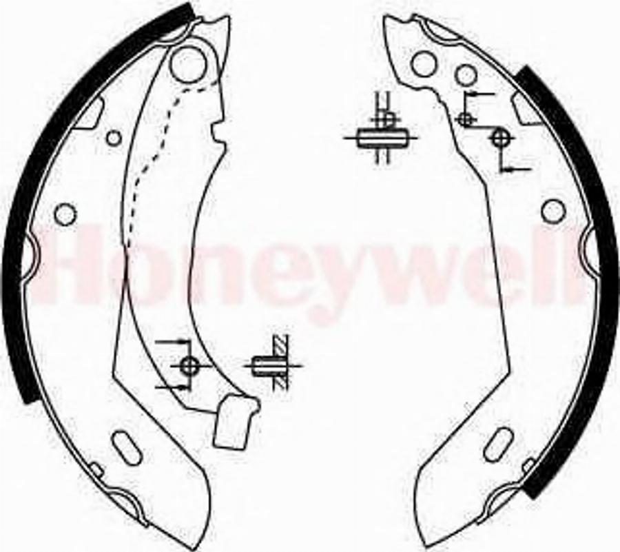 BENDIX 361313 B - Bremžu loku komplekts autospares.lv