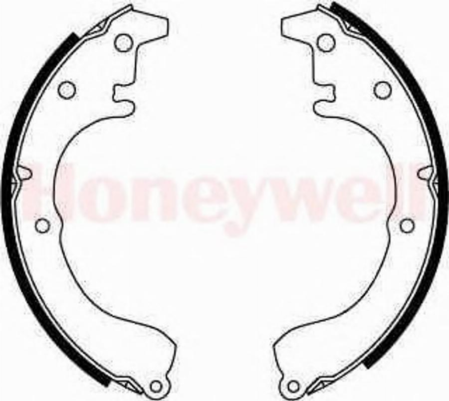 BENDIX 361250B - Brake Shoe Set www.autospares.lv