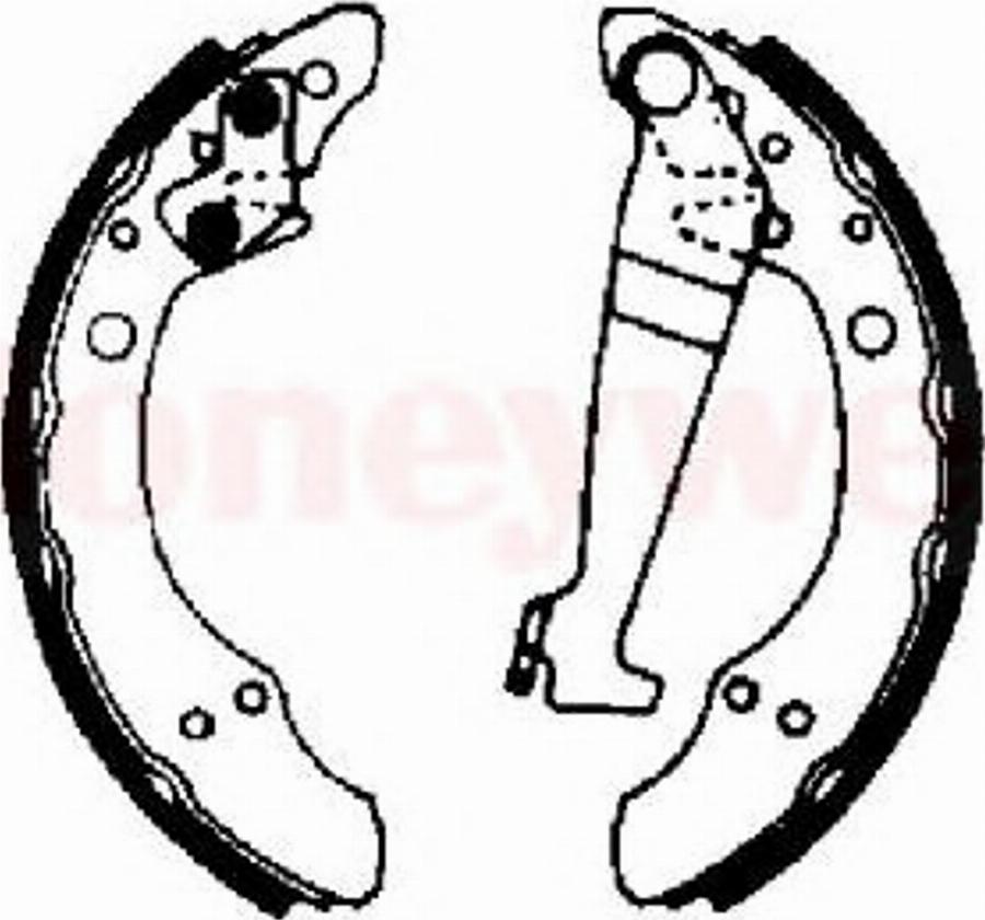 BENDIX 361260 B - Brake Shoe Set www.autospares.lv