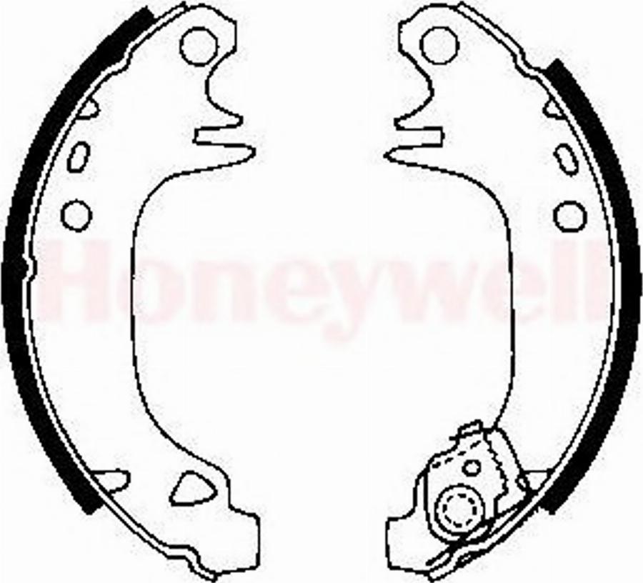 BENDIX 361272B - Brake Shoe Set www.autospares.lv