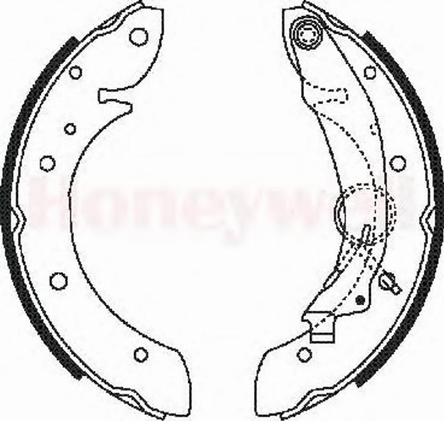 BENDIX 362382 B - Bremžu loku komplekts autospares.lv