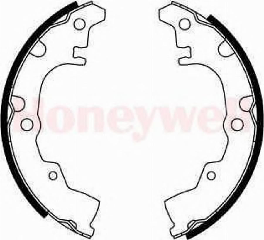 BENDIX 362231B - Brake Shoe Set www.autospares.lv