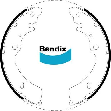 Bendix-AU BS5010 - Bremžu loku komplekts www.autospares.lv