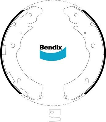 Bendix-AU BS5018 ULT4WD - Bremžu loku komplekts www.autospares.lv