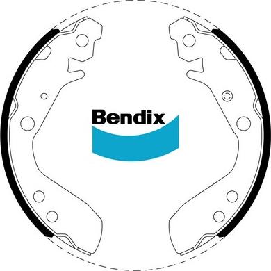 Bendix-AU BS5012 - Bremžu loku komplekts autospares.lv