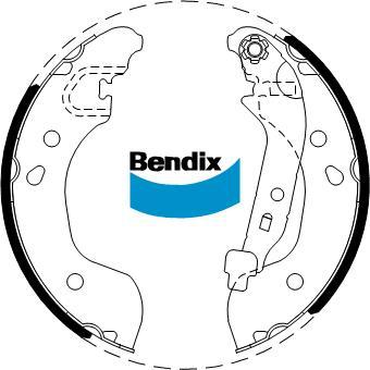 Bendix-AU BS5261 - Bremžu loku komplekts www.autospares.lv