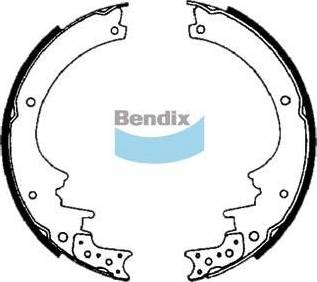 Bendix-AU BS1404 - Bremžu loku komplekts www.autospares.lv