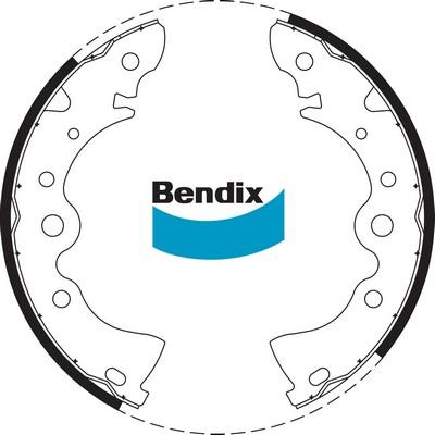 Bendix-AU BS1598 - Bremžu loku komplekts www.autospares.lv